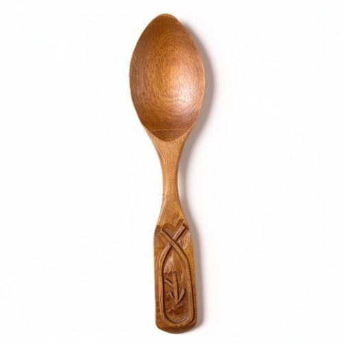 Hand Carved Wooden Spoon Handmade Cooking Spoon Natural Rustic Wood Kitchen Tool